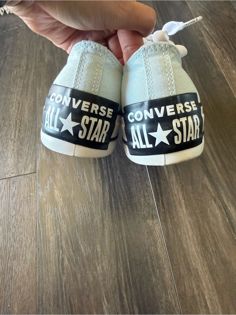 Converse Low Top Platform Sneakers in Light Blue - Picture 3 of 7